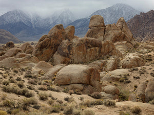 Desert Rocks and Mountain Range – Alabama Hills