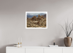 Desert Rocks and Mountain Range – Alabama Hills