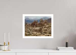 Desert Rocks and Mountain Range – Alabama Hills